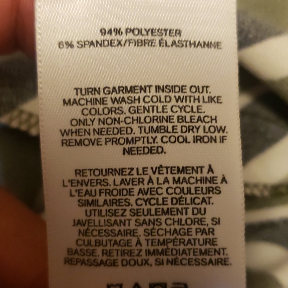 NWT Express L Green Striped Tie Hem Cami - Picture 7 of 8